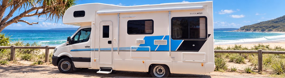 Six berth KEA Mercedes motorhome parked up