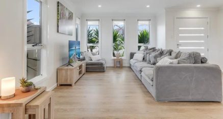 Living area of one of our managed homes